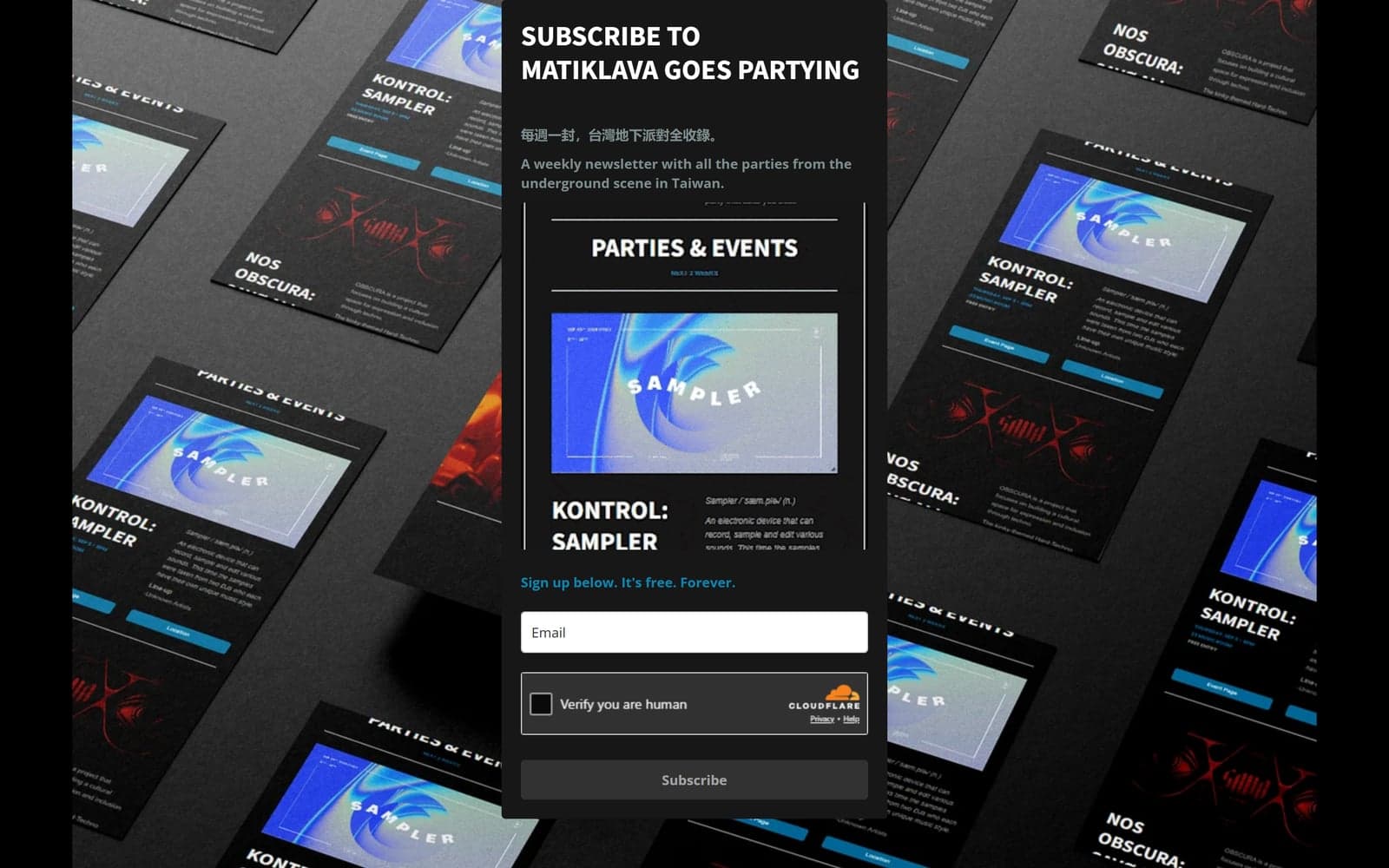 Subscribe page